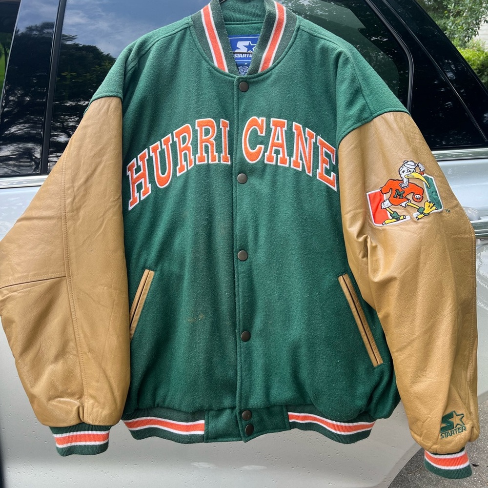 Vintage starter Miami  hurricane jacket